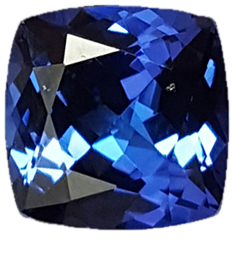 9.6mm Cushion AAA Color Tanzanite