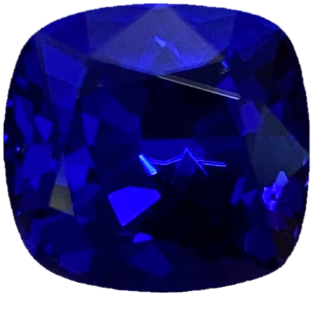 6.76ct Cushion AAA Color Tanzanite