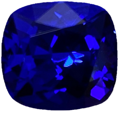 6.76ct Cushion AAA Color Tanzanite