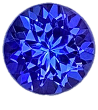 6.6mm Round AAA Color Tanzanite
