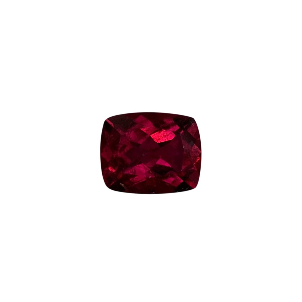 10x8mm Cushion Reddish Color Rubellite