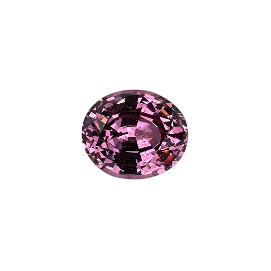 6.33ct Oval Light Pink Malaya Garnet