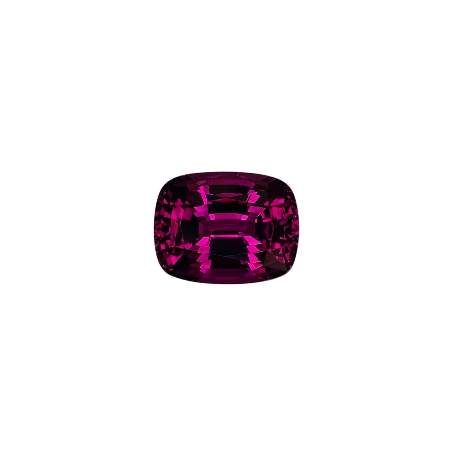 10.39ct Cushion Open Burgundy Rhodolite