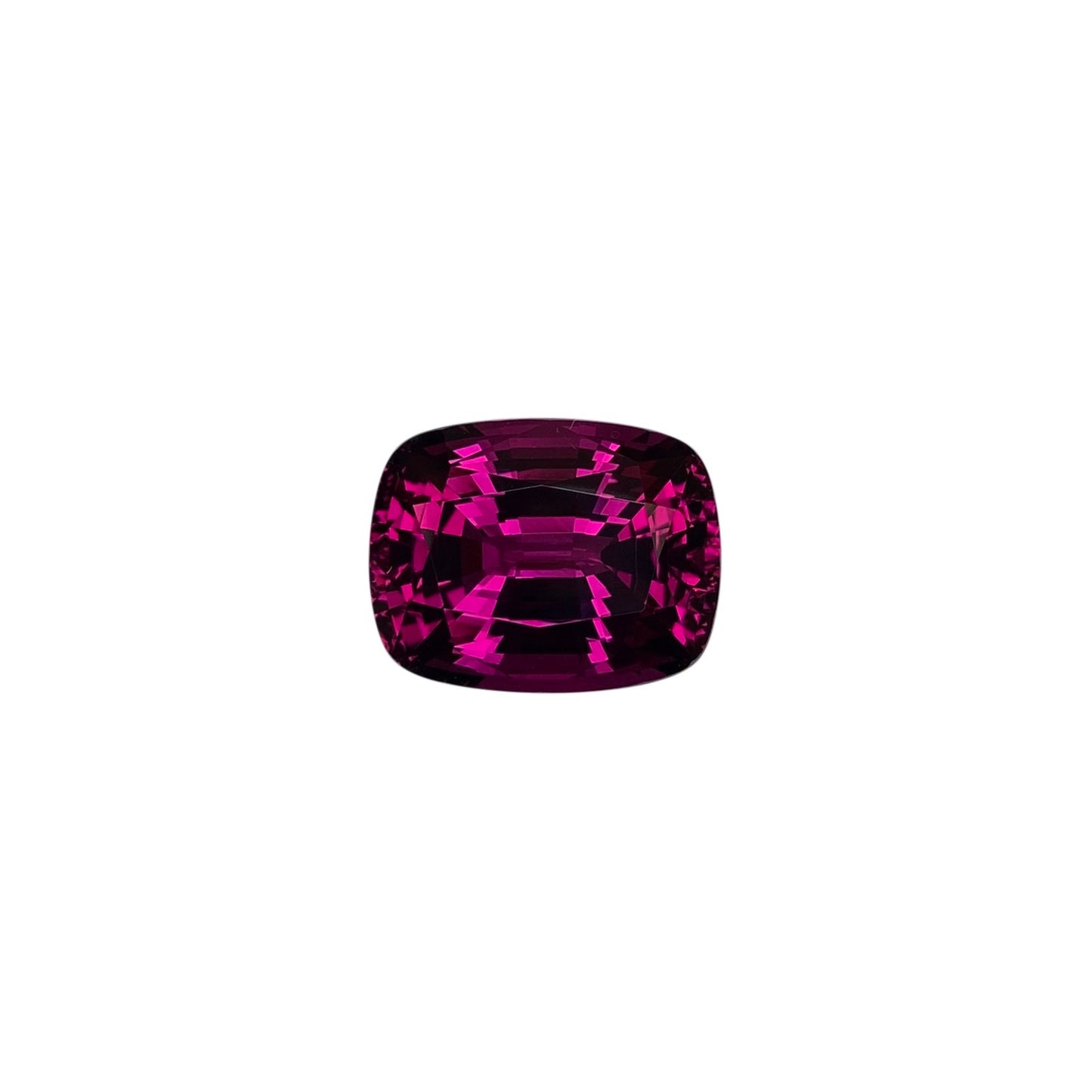 10.39ct Cushion Open Burgundy Rhodolite