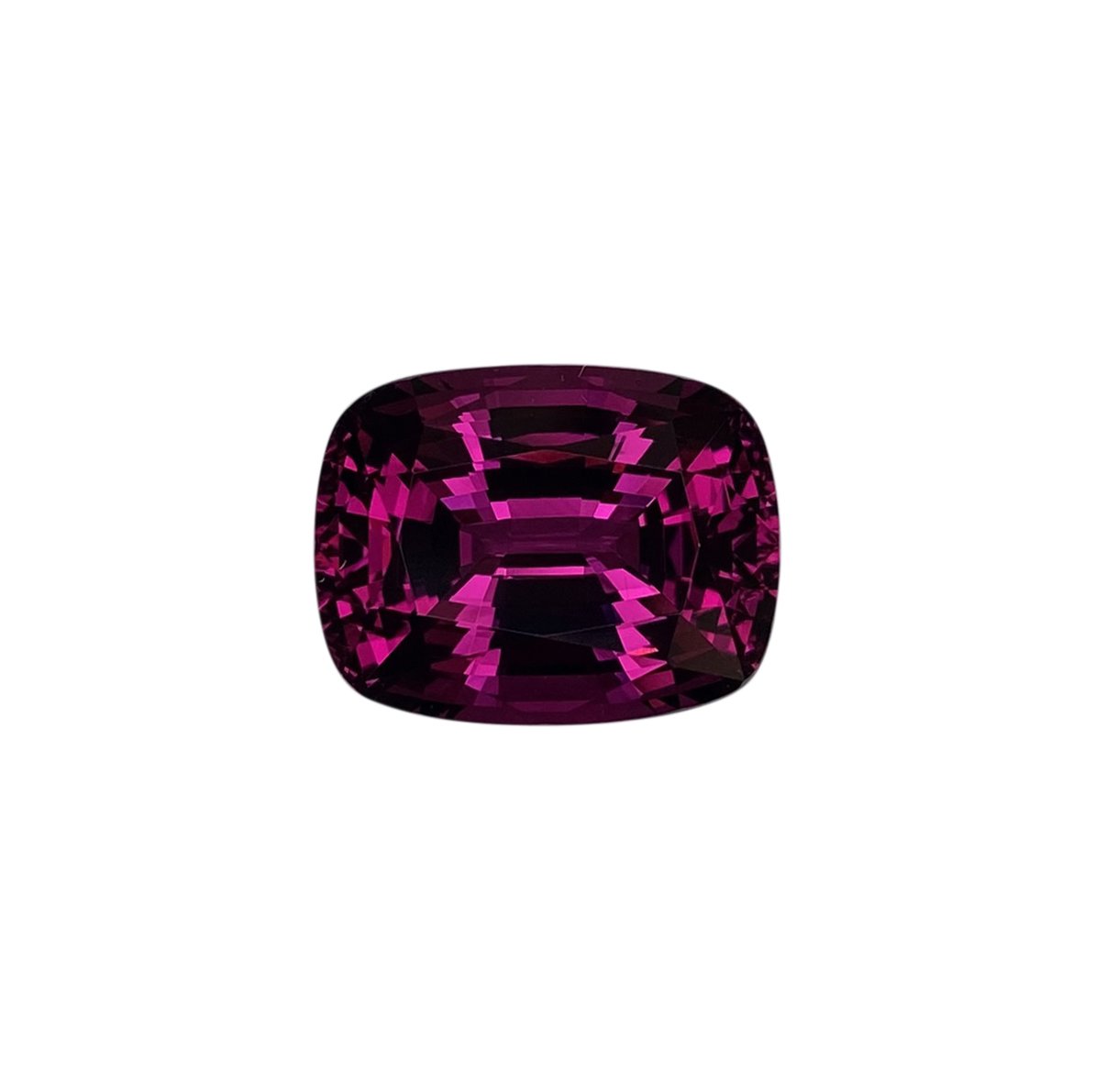 10.39ct Cushion Open Burgundy Rhodolite
