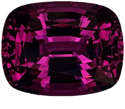 10.39ct Cushion Open Burgundy Rhodolite