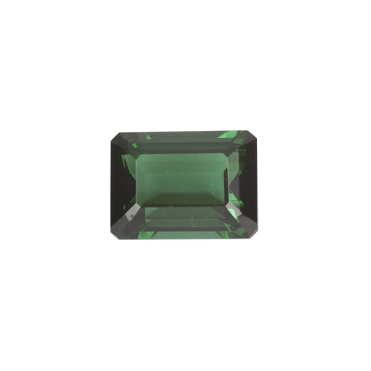 8x6mm Emerald Cut Deep Green Tourmaline