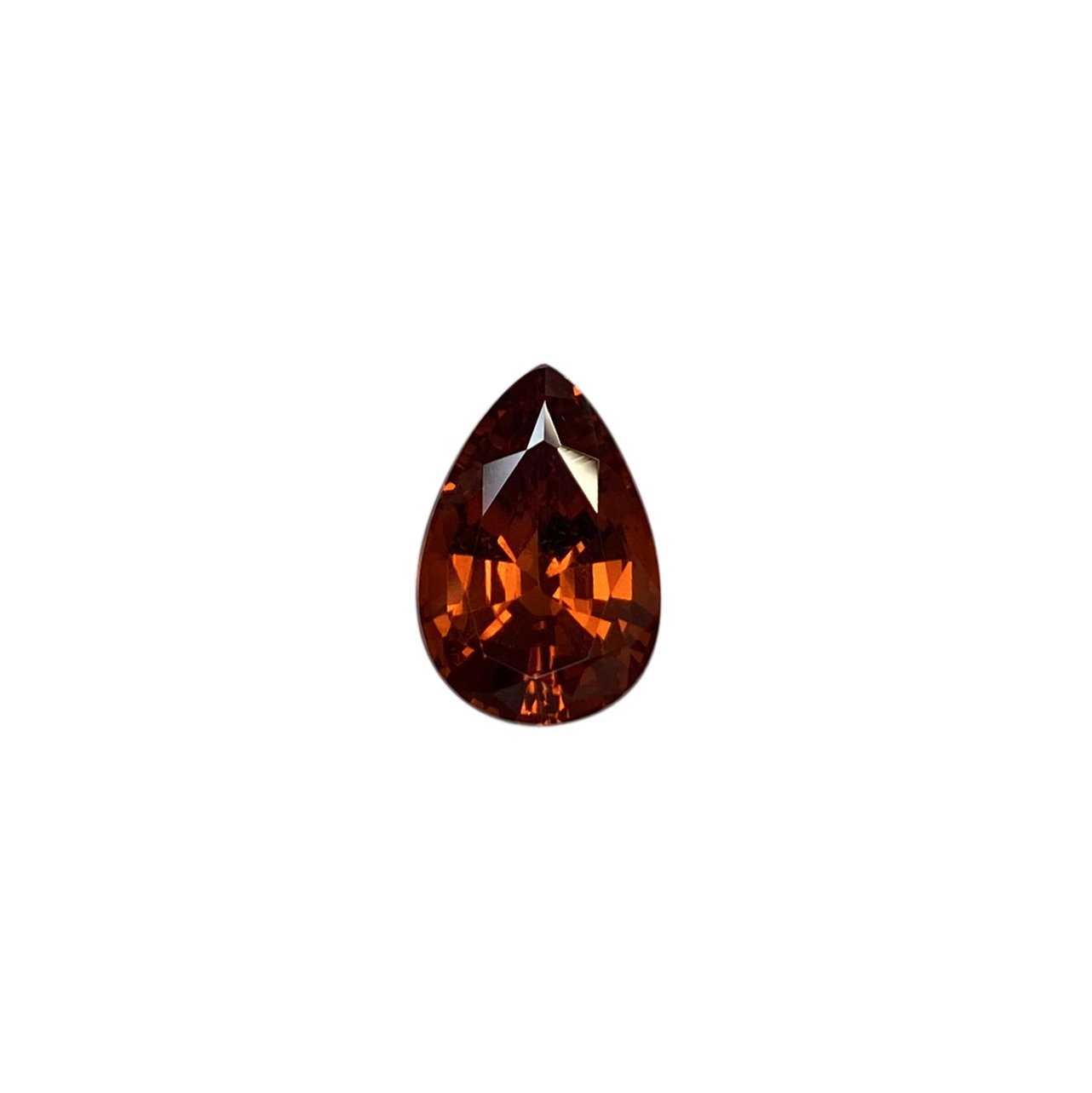 Pear Shape Deep Orange Spessartite