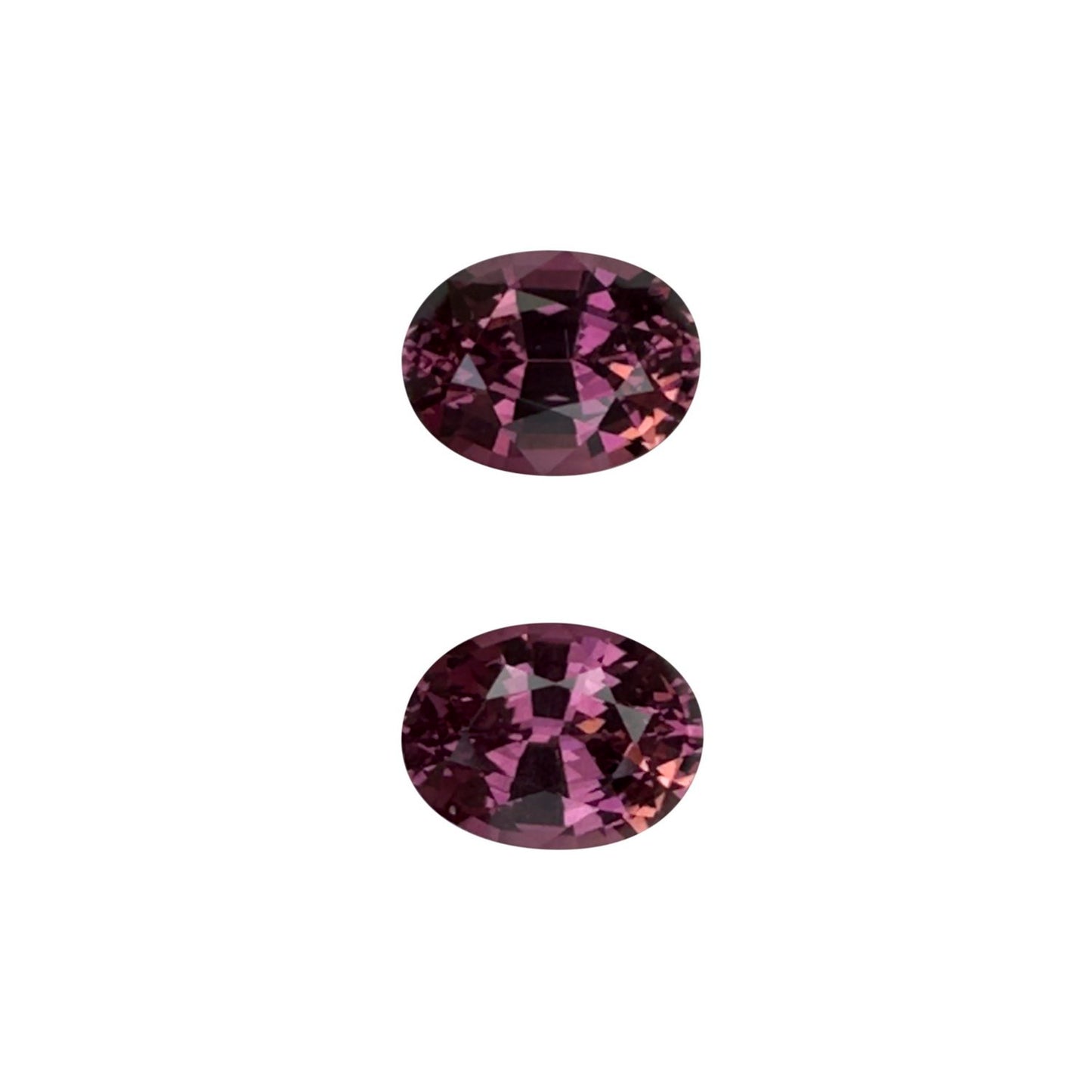 4.21ct Oval Medium Pink Malaya Garnet Pair