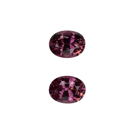 4.21ct Oval Medium Pink Malaya Garnet Pair