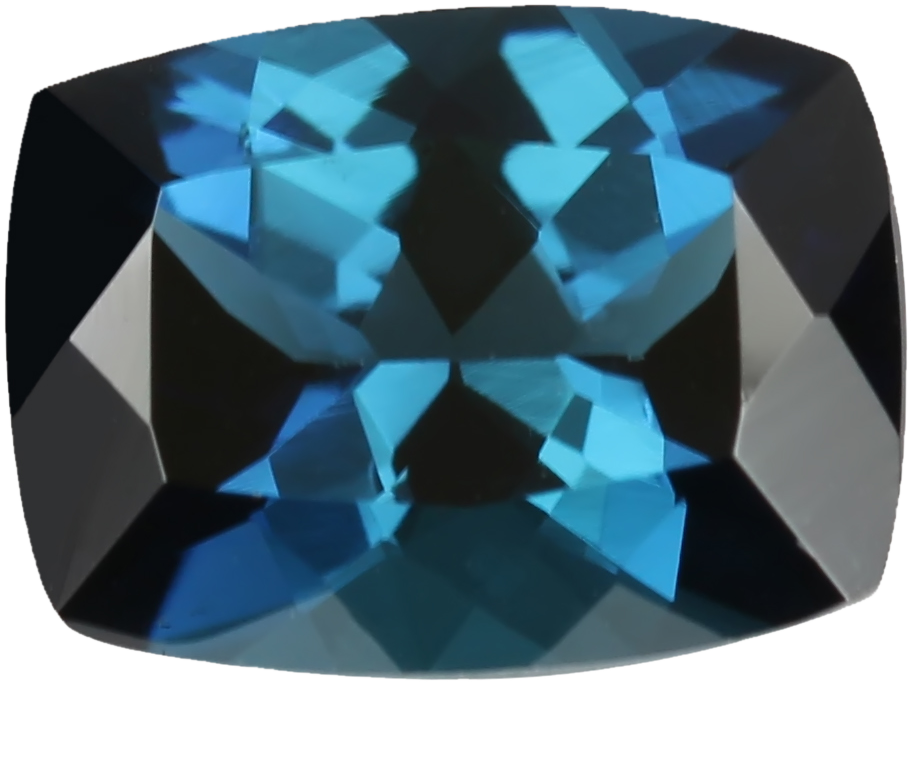 2.04ct Cushion Deep Blue Tourmaline