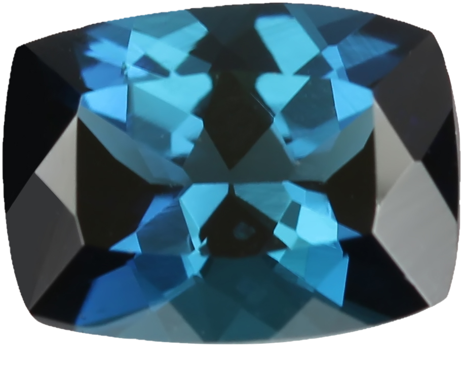 2.04ct Cushion Deep Blue Tourmaline