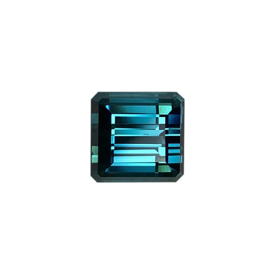 6.23ct Emerald Cut Deep Blue Tourmaline