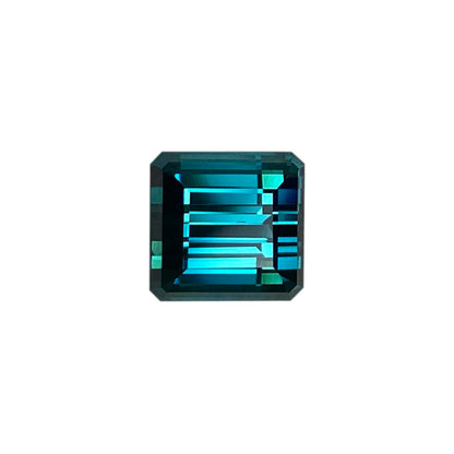 6.23ct Emerald Cut Deep Blue Tourmaline