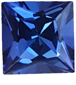 6mm Princess Cut AAA Color Tanzanite
