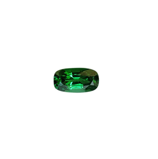 1.47ct Cushion Fine Intense Green Tsavorite
