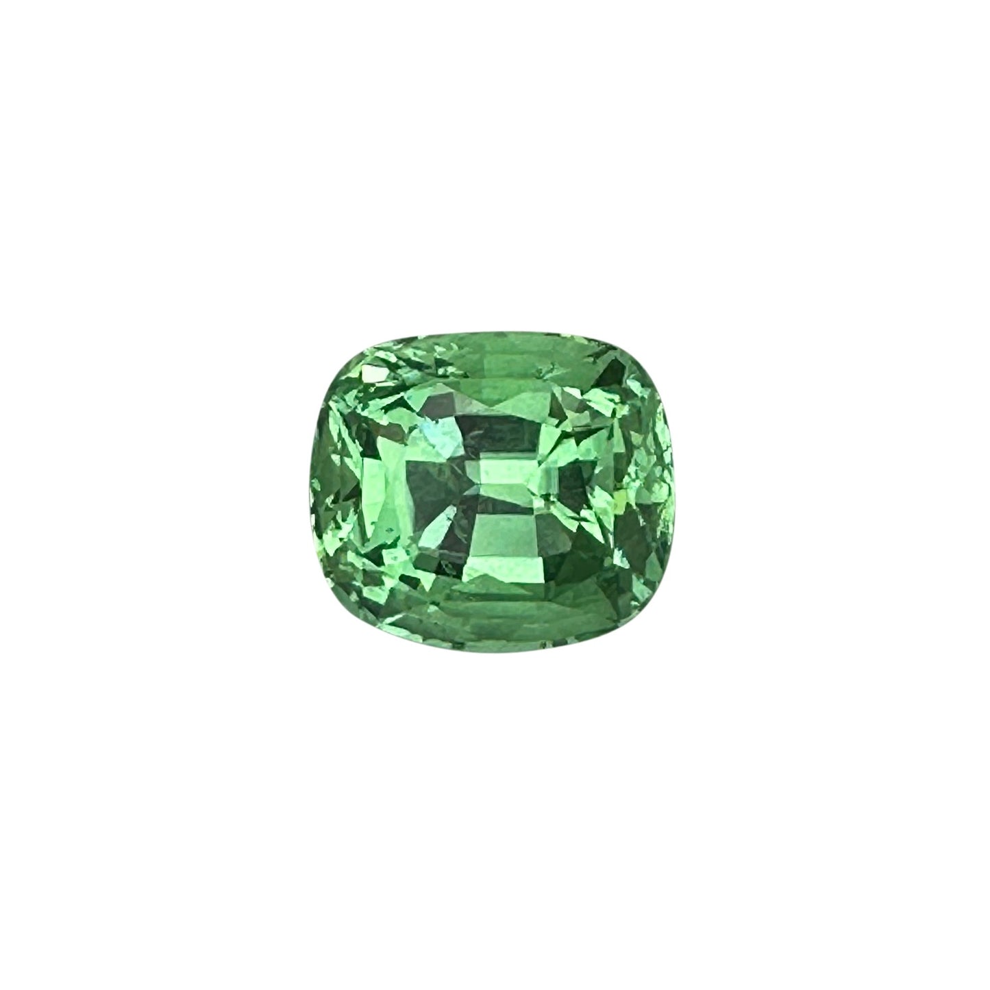 2.03ct Cushion Light Mint Green Tsavorite