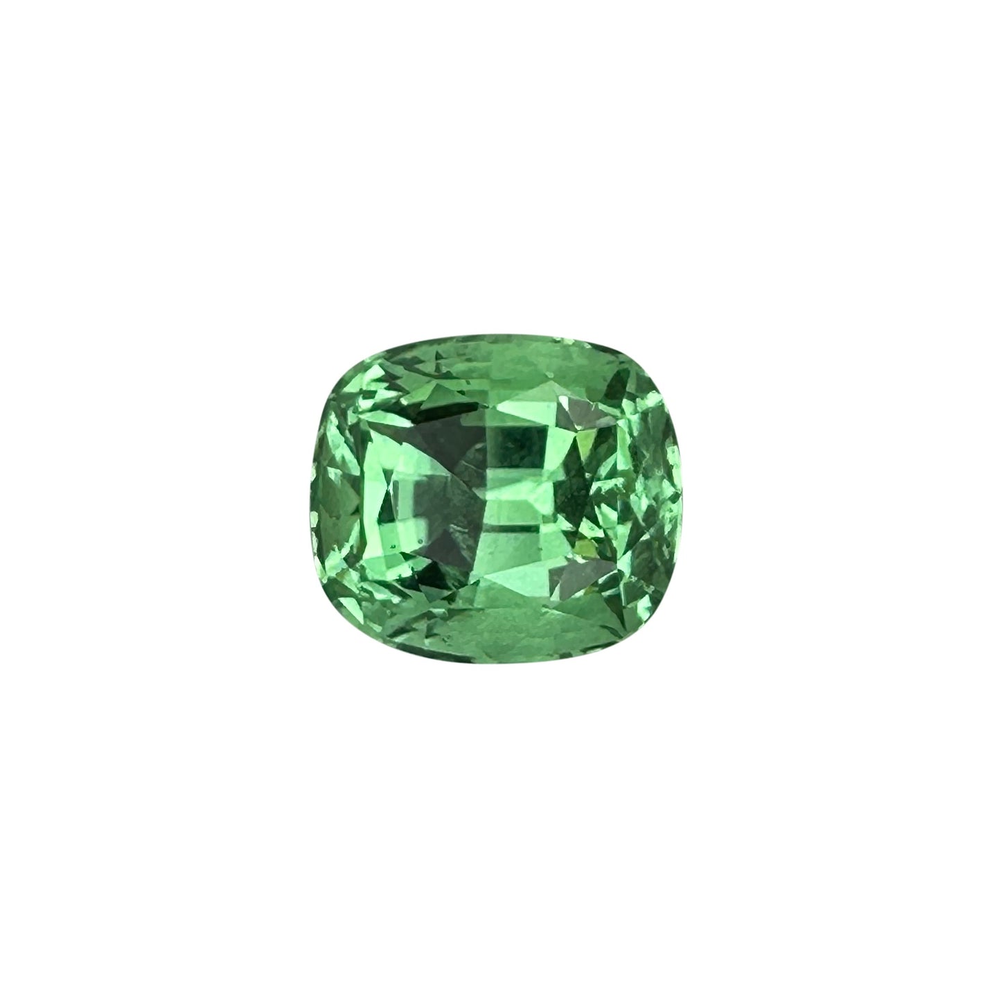 2.03ct Cushion Light Mint Green Tsavorite