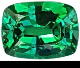 1.53ct Cushion Bright Green Tsavorite