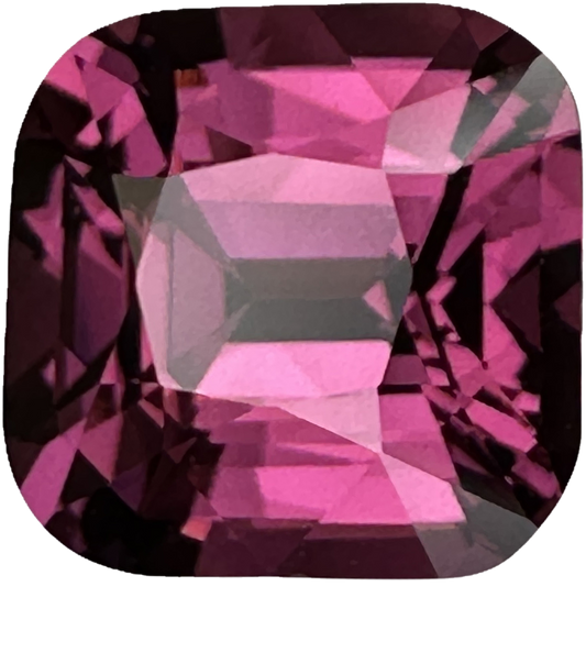 3.99ct Cushion Pink Rhodolite