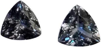 8mm Trillion Grey Spinel Pair