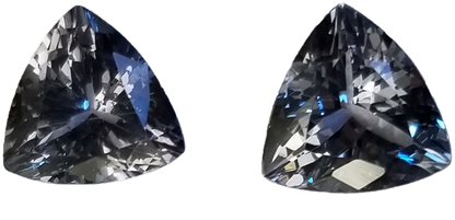 8mm Trillion Grey Spinel Pair