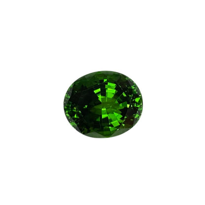 7.37ct Oval Bright Yellowish Green Chrome Tourmaline