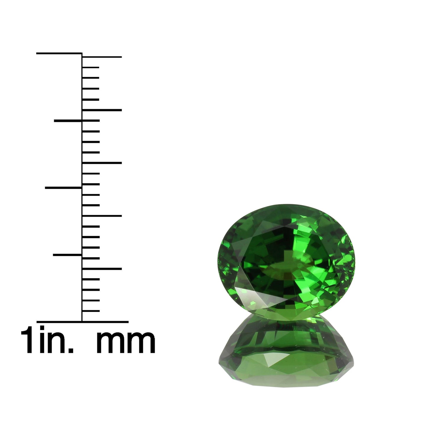7.37ct Oval Bright Yellowish Green Chrome Tourmaline