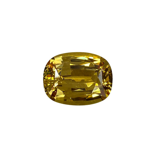 9.64ct Cushion Yellow-Green Crysoberyl