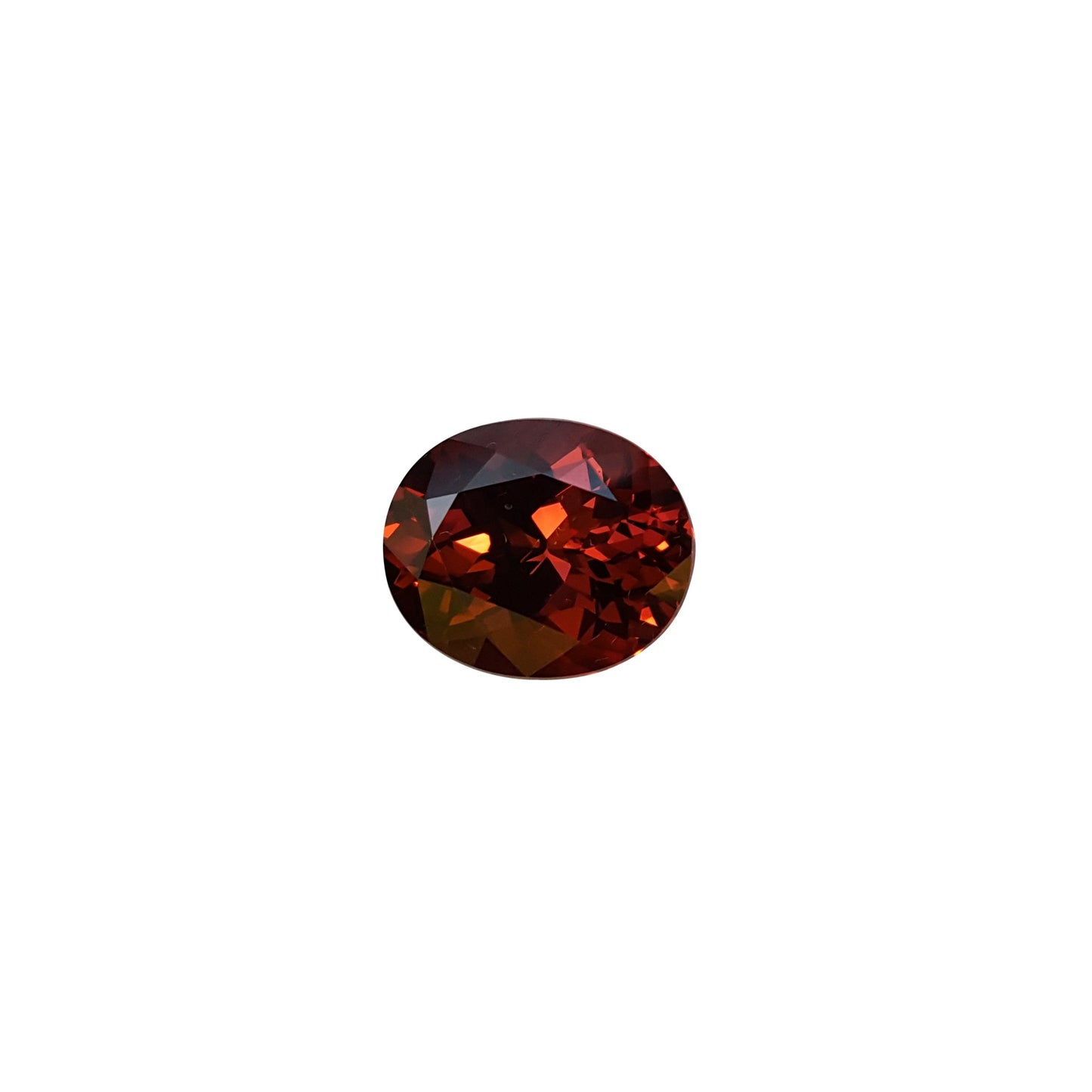 7.43ct Oval Malaya Garnet Hues Rhodolite