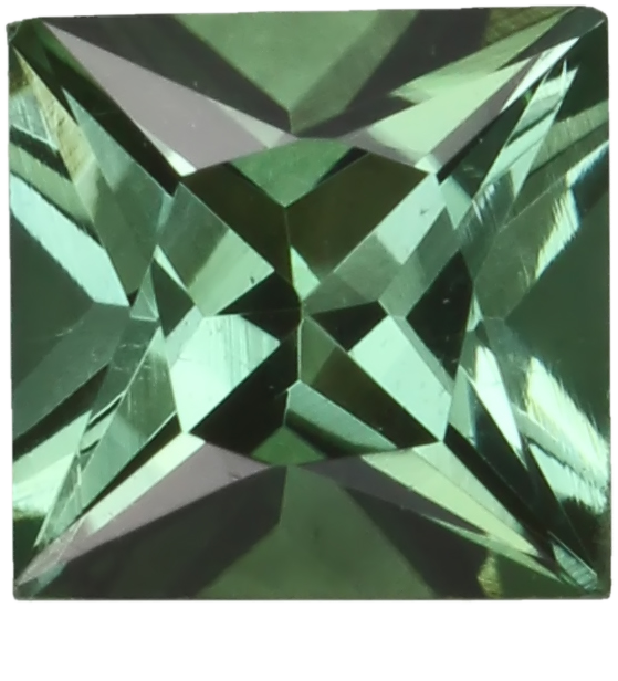 5.5mm Princess Cut Mint Green Tourmaline