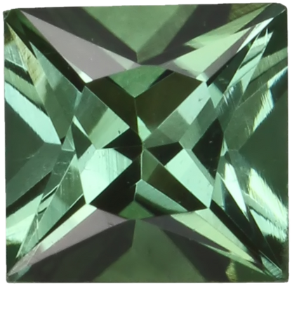 5.5mm Princess Cut Mint Green Tourmaline