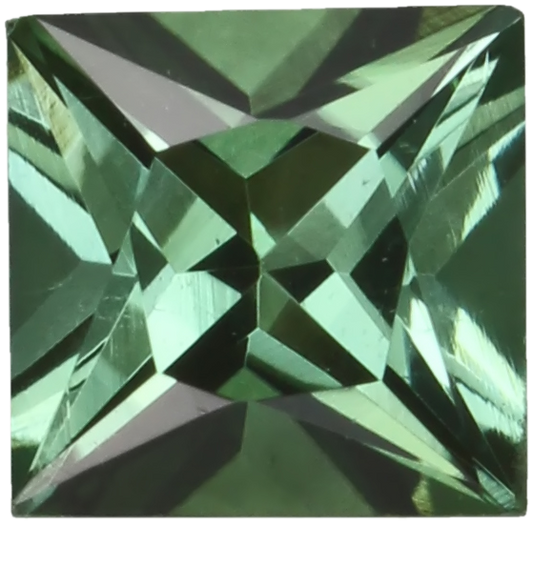 5.5mm Princess Cut Mint Green Tourmaline