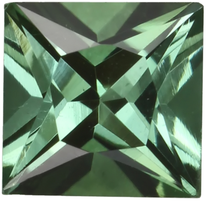 5.5mm Princess Cut Mint Green Tourmaline