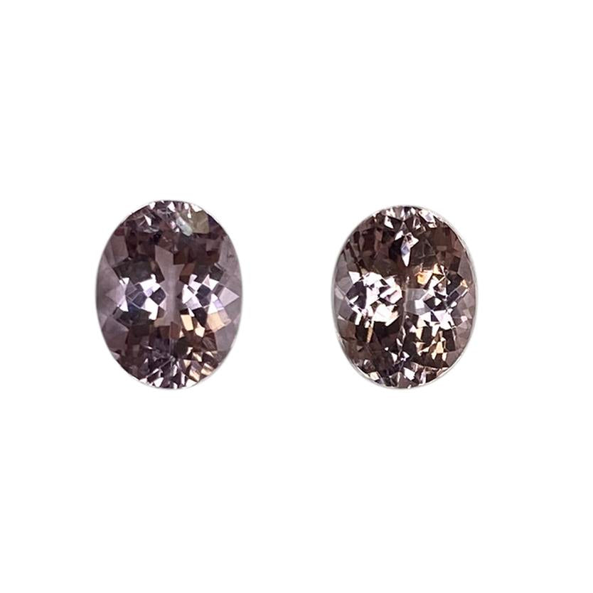 9x7mm Oval Very Light Pink Tourmaline Pair