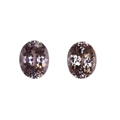 9x7mm Oval Very Light Pink Tourmaline Pair