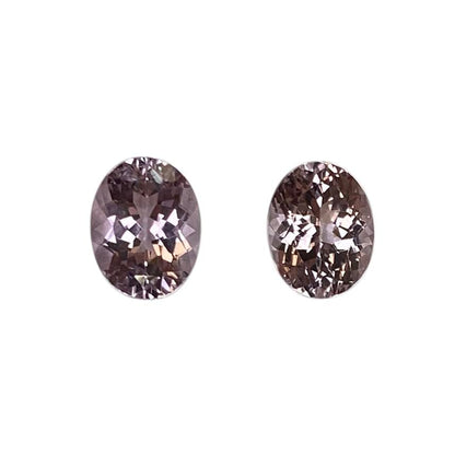 9x7mm Oval Very Light Pink Tourmaline Pair