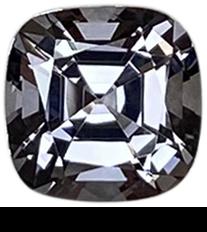6mm Cushion Light Grey Spinel