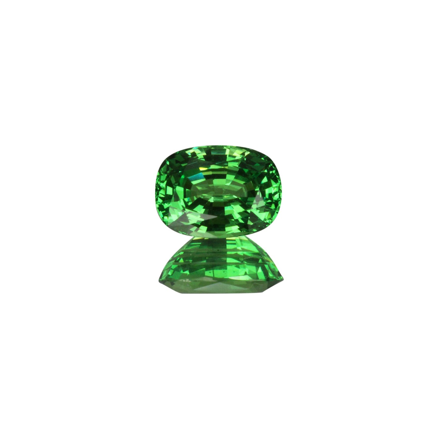 3.11ct Cushion Bright Green Tsavorite