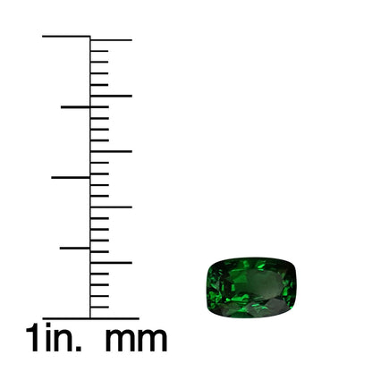 7.5x5mm Cushion Fine Intense Green Tsavorite