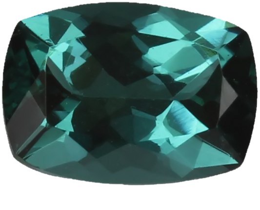 7.1x5.2mm Cushion Medium Blue-Green Tourmaline