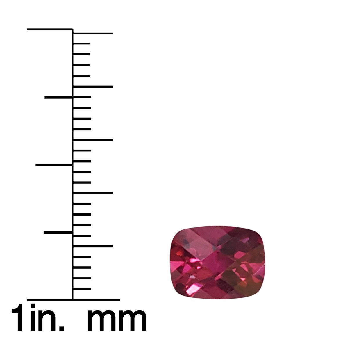 9x7mm Cushion SET Color Rubellite Set