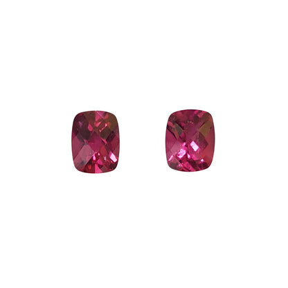 9x7mm Cushion SET Color Rubellite Set