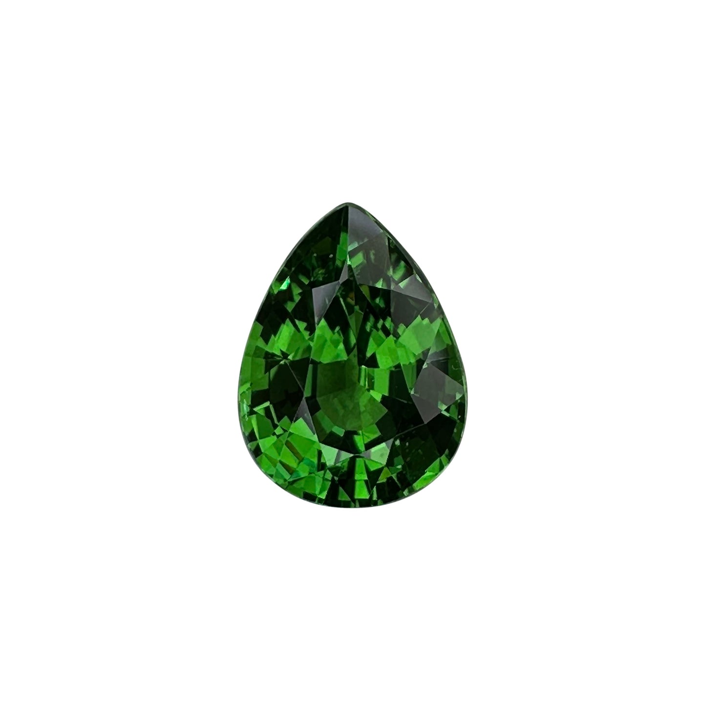2.26ct Pear Shape Bright Green Tsavorite