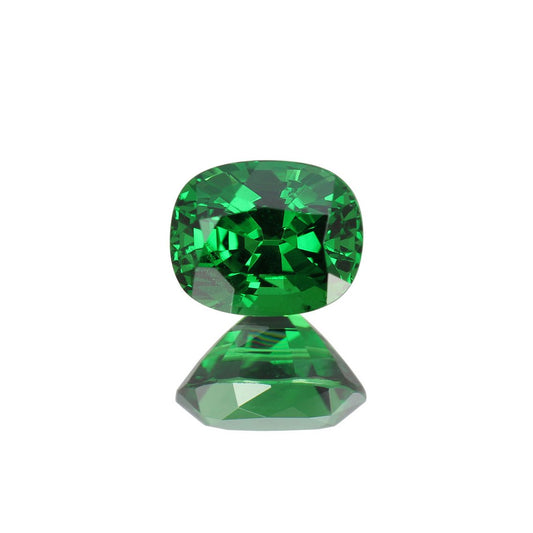 1.41ct Cushion Fine Intense Green Tsavorite