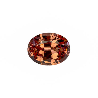 7.9ct Oval Peach Malaya Garnet