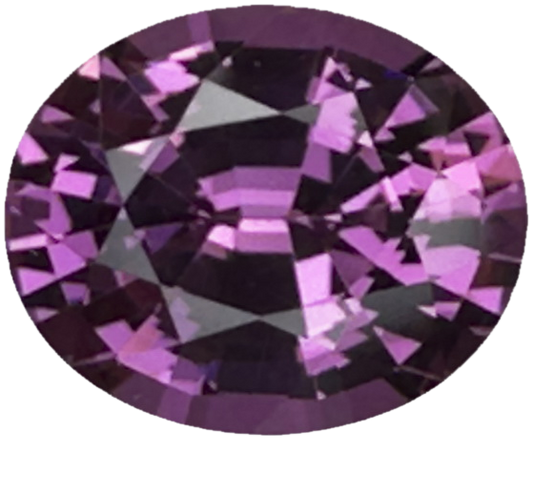 2.21ct Oval Deep Pink Malaya Garnet