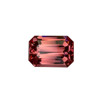 10.62ct Emerald Cut Peach Malaya Garnet