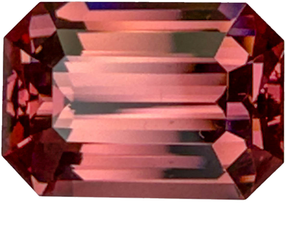 10.62ct Emerald Cut Peach Malaya Garnet