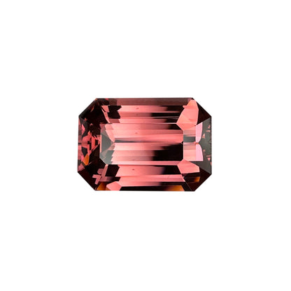 10.62ct Emerald Cut Peach Malaya Garnet